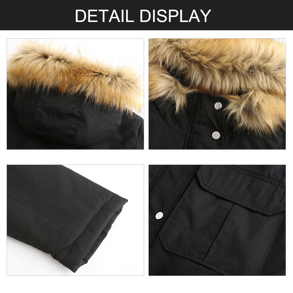 The Noqdfrth Face-Veste en velours et résistant au froid pour femme